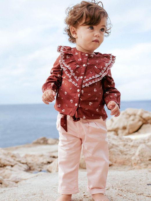 Светлорозови панталони с коланче 22E1BF71PAN