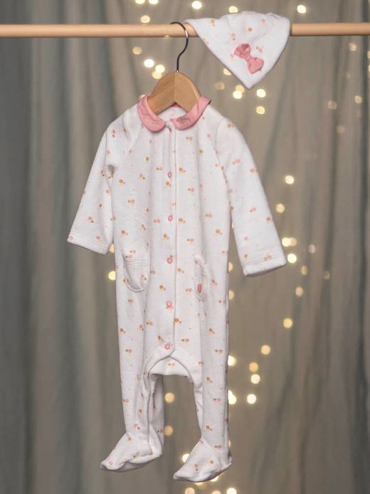 Комплект - ромпър и шапка плюш CEALICE