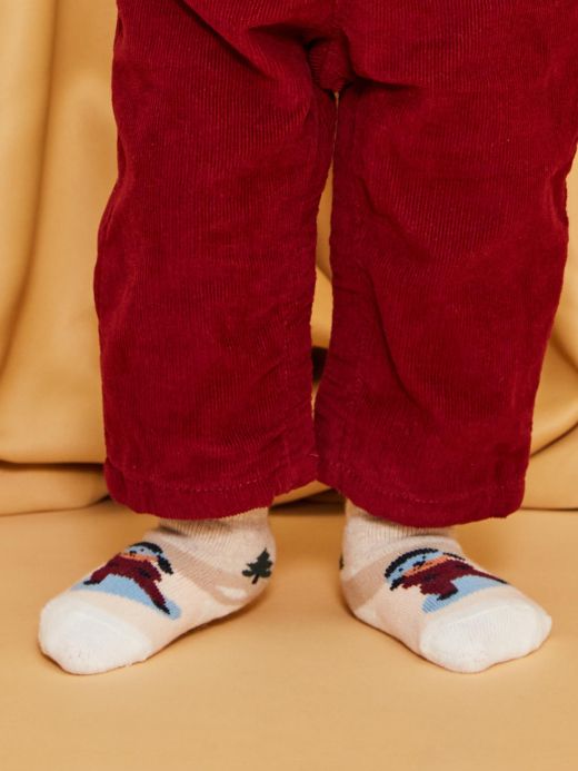 Жакардови чорапи със ски мотиви  DAPIPO 