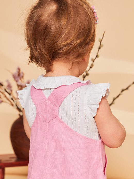 Боди от ажурен памук с  яка с воланиFASOPHIE 