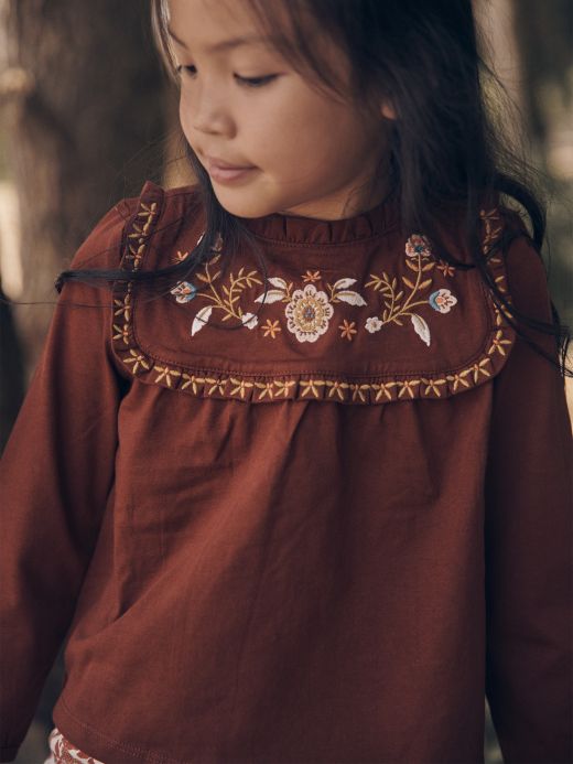 БЛУЗА С БРОДЕРИЯ  GLASSIETTE 