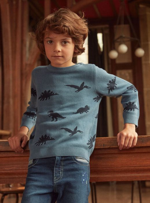 ЖАКАРДОВ ПУЛОВЕР ЗА МОМЧЕ LOPULAGE 