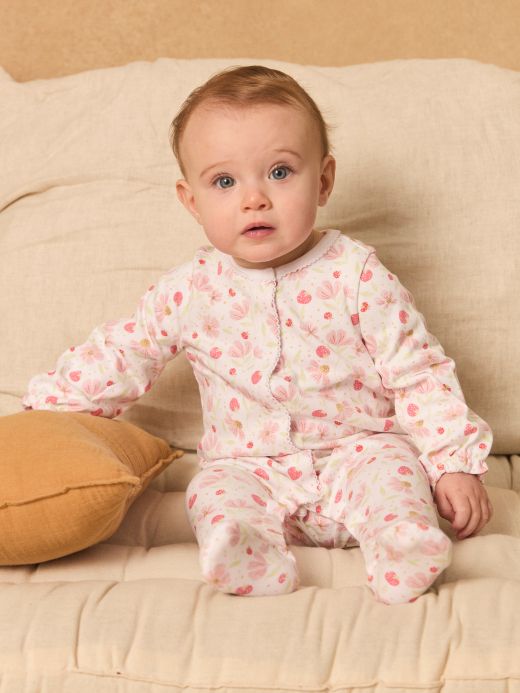 ПИЖАМА  С ФЛОРАЛЕН ДЕСЕН ЗА НОВОРОДЕНО  MORGANA 