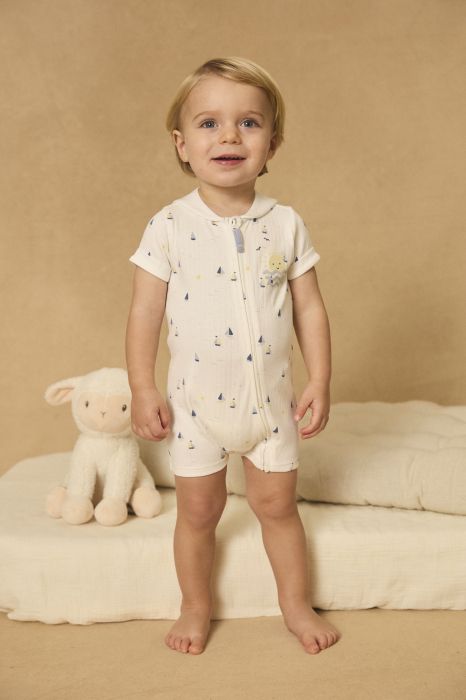 ЦЯЛА ПИЖАМА  ОТ ПАМУК С МОТИВ  ЗА БЕБЕ МОМЧЕ МЕФАНТИН