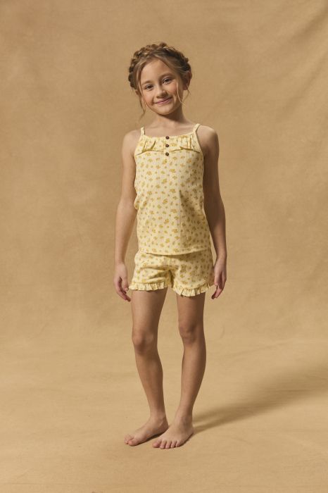 ДЕТСКА ПИЖАМА С ФЛОРАЛЕН ДЕСЕН ЗА МОМИЧЕ MUIKETTE