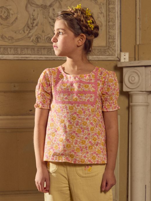 ДЕТСКА БЛУЗА С ФЛОРАЛЕН ДЕСЕН  MLANOUETTE 