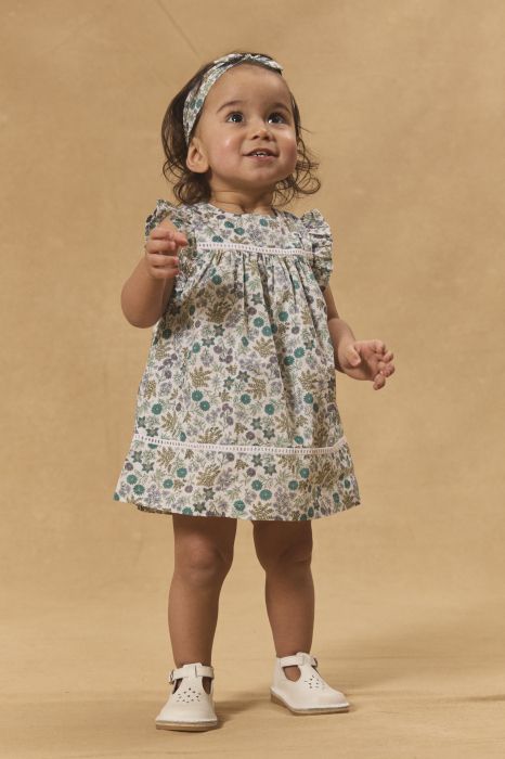 БЕБЕШКА РОКЛЯ С ФЛОРАЛЕН ДЕСЕН MAPAULINE 