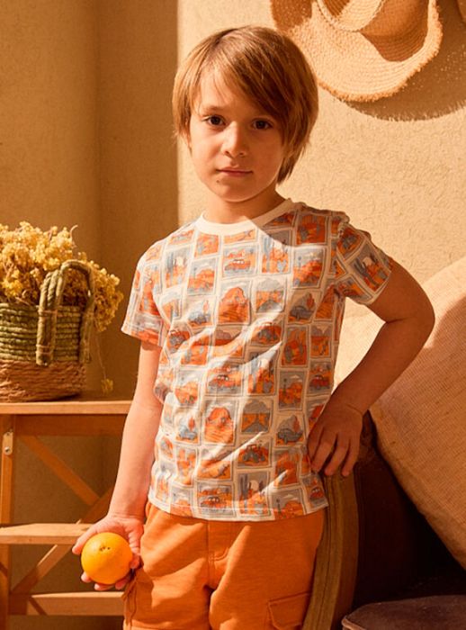 ДЕТСКА ТЕНИСКА С  ДЕСЕН ЗА МОМЧЕ MLOPRINAGE