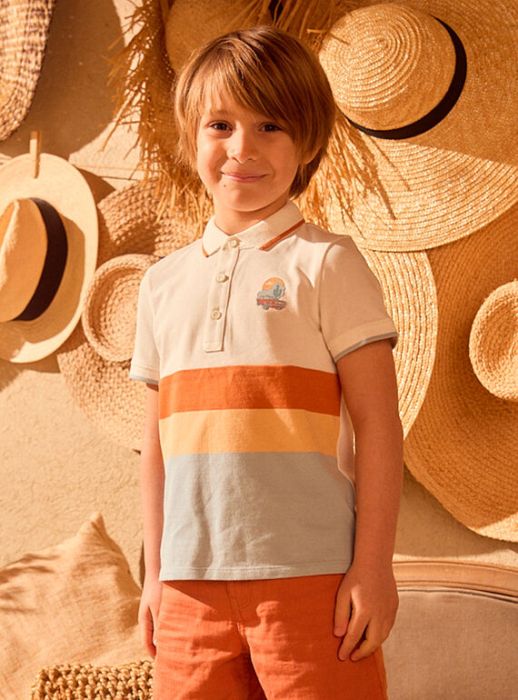 ПОЛО ТИШЪРТ С ДЕСЕН ЗА МОМЧЕ MLOPOAGE