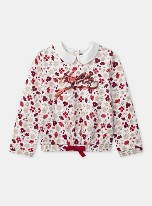 СУИЧЪР С ЕЛЕГАНТНА ЯКА  ЗА МОМИЧЕ NESWETTE 