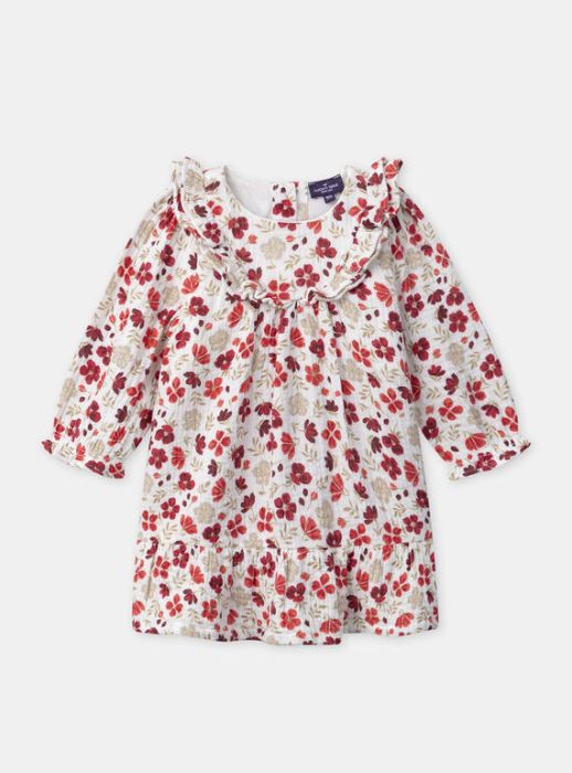 РОКЛЯ С ФЛОРАЛЕН ДЕСЕН ЗА БЕБЕ МОМИЧЕ NACECILE