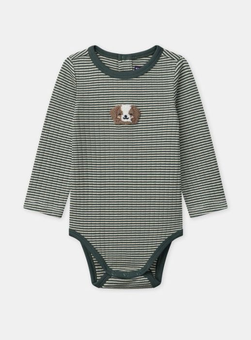 БОДИ ОТ ПАМУК С ДЕСЕН ЗА БЕБЕ МОМЧЕ NAFABRICE 