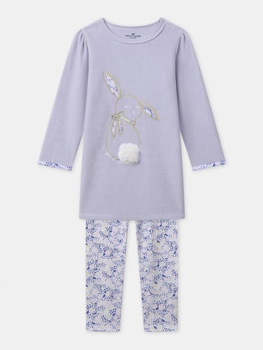 ДЕТСКА ПИЖАМА С ДЕСЕН И МОТИВ ЗА МОМИЧЕ