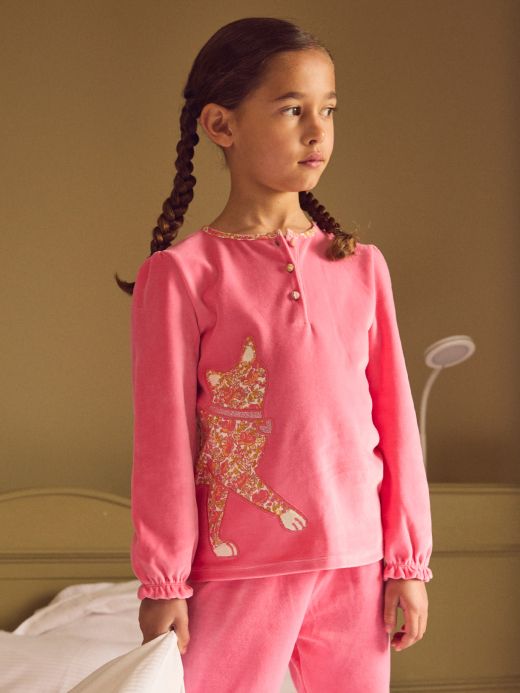 ДЕТСКА  ПЛЮШЕНА ПИЖАМА С  МОТИВ 