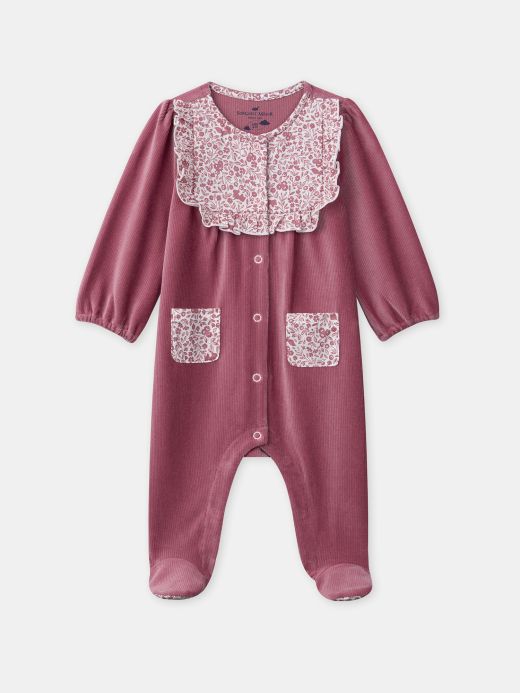  ПЛЮШЕН РОМПЪР ЗА БЕБЕ МОМИЧЕ 