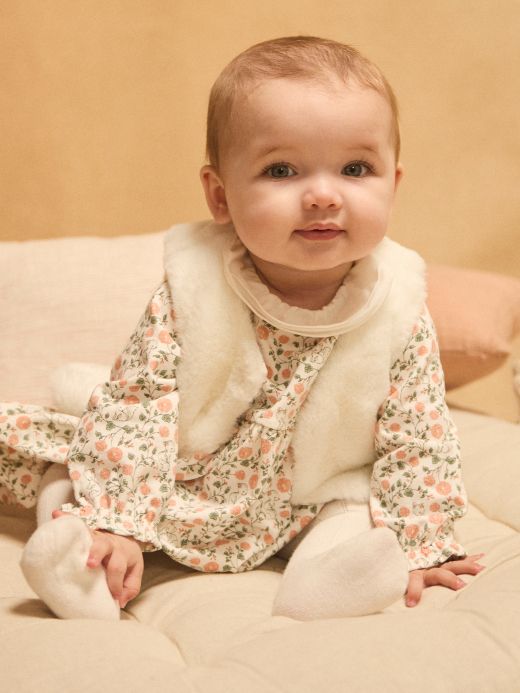 КОМПЛЕКТ ОТ ТРИ ЧАСТИ ЗА БЕБЕ МОМИЧЕ