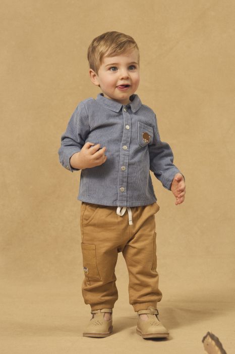 РИЗА ОТ РИПСЕНО КАДИФЕ ЗА БЕБЕ МОМЧЕ 