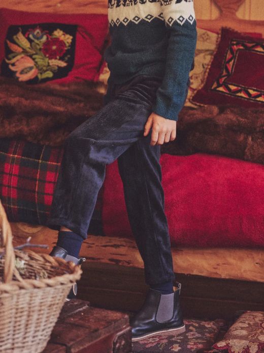 СИНИ КАДИФЕНИ ПАНТАЛОНИ ЗА МОМЧЕ