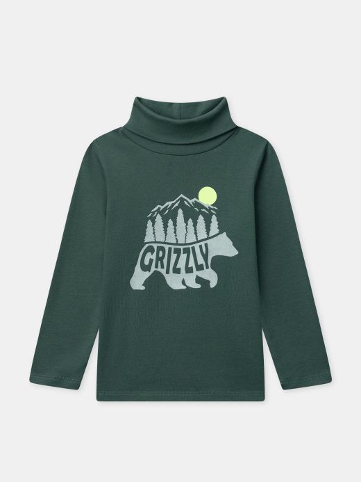 Детска поло блуза за момче в зелено