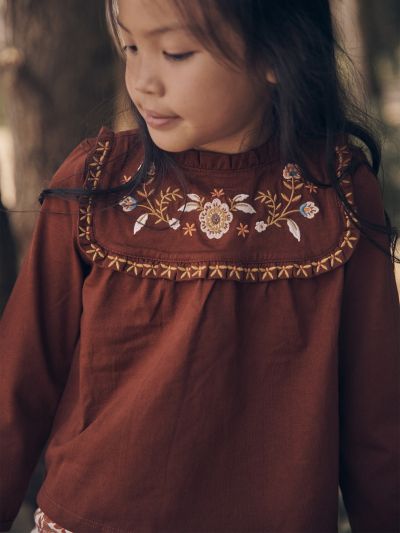 БЛУЗА С БРОДЕРИЯ  GLASSIETTE 