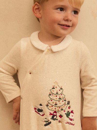 ПЛЮШЕН РОМПЪР С КОЛЕДЕН МОТИВ  LECYPRIEN