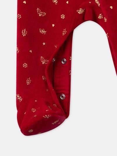 РОМПЪР ОТ КАДИФЕ С КОЛЕДЕН МОТИВ И ЛЕНТА ЗА КОСА  LEDANIELA 