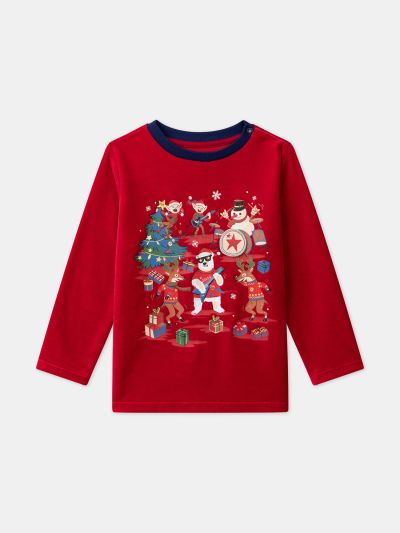 ПЛЮШЕНА ПИЖАМА С КОЛЕДЕН МОТИВ LAPAGE 