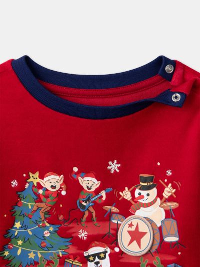 ПЛЮШЕНА ПИЖАМА С КОЛЕДЕН МОТИВ LAPAGE 