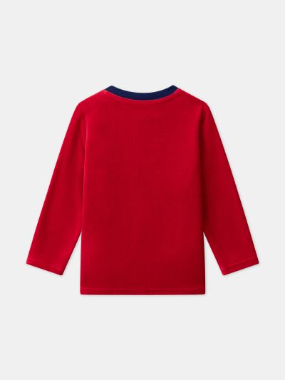 ПЛЮШЕНА ПИЖАМА С КОЛЕДЕН МОТИВ LAPAGE 