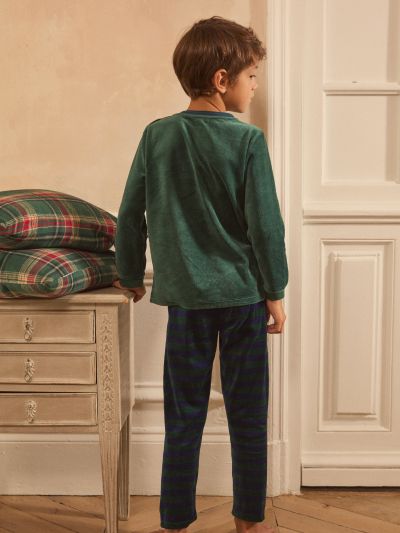 ПЛЮШЕНА ПИЖАМА С КОЛЕДЕН МОТИВ LAPONAGE 