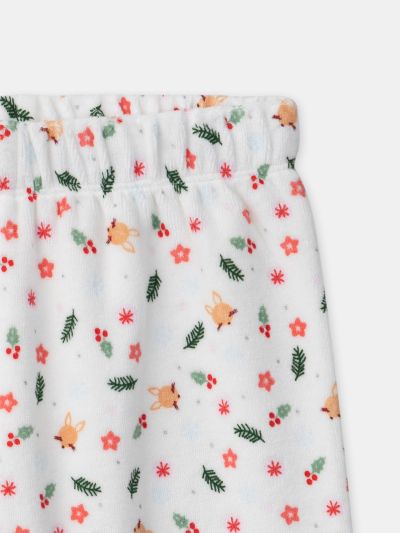 ПЛЮШЕНА ПИЖАМА С КОЛЕДЕН МОТИВ LECLOETTE 