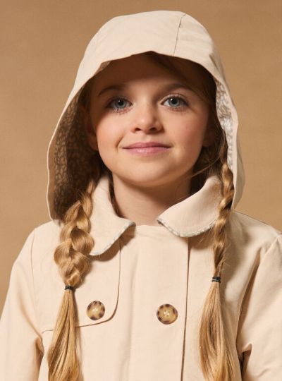 ДЕТСКА 2 В 1 ПАРКА С КАЧУЛКА В ЦВЯТ ПРАСКОВА MROMANETTE 