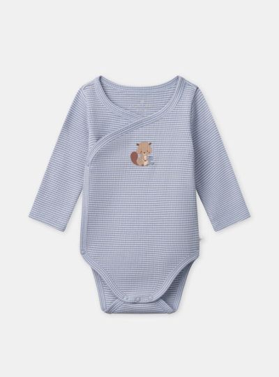 КОМПЛЕКТ 2 БРОЯ БОДИТА ОТ ОРГАНИЧЕН ПАМУК ЗА БЕБЕ МОМЧЕ NOE 