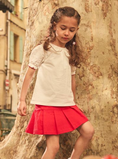 ДЕТСКА ПЛИСИРАНА  ПОЛА ОТ ПАМУЧЕН ДЕНИМ NEJUPETTE 