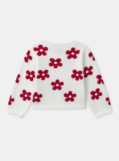 ЖИЛЕТКА С ФЛОРАЛНА БРОДЕРИЯ ЗА БЕБЕ МОМИЧЕ NACAPUCINE 