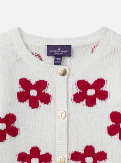 ЖИЛЕТКА С ФЛОРАЛНА БРОДЕРИЯ ЗА БЕБЕ МОМИЧЕ NACAPUCINE 