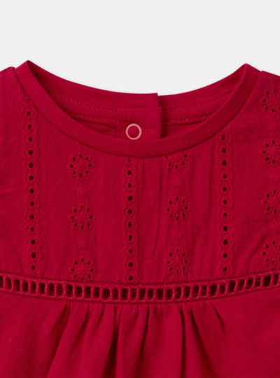 БОДИ-БЛУЗА С ВОЛАНИ ЗА БЕБЕ МОМИЧЕ  NACINDY 