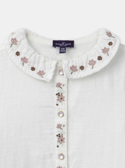 ДЕТСКА РИЗА ОТ ПОПЛИН ЗА МОМИЧЕ NICLETTE 