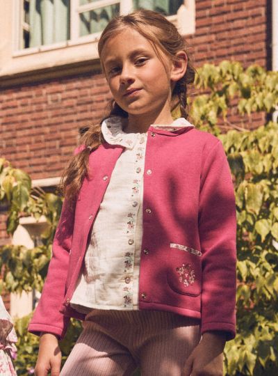 САКО С ФЛОРАЛНА БРОДЕРИЯ ЗА МОМИЧЕ NIFLECETTE 