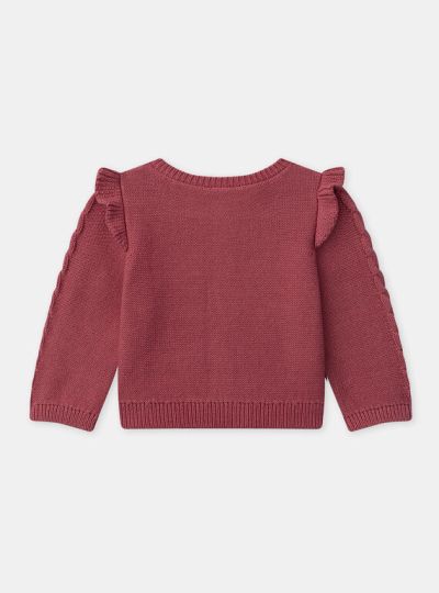 ЖИЛЕТКА С ФЛОРАЛНА БРОДЕРИЯ ЗА БЕБЕ МОМИЧЕ NAESTER 