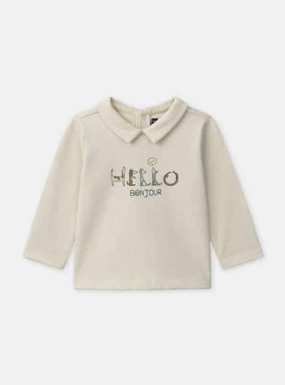 БЛУЗА С ЯКА И МОТИВ NAFABIEN 