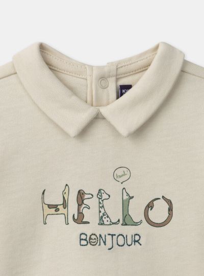 БЛУЗА С ЯКА И МОТИВ NAFABIEN 