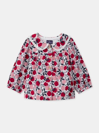 РИЗА С ЯКА С ВОЛАН ЗА БЕБЕ МОМИЧЕ 