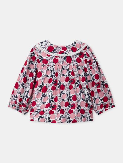 РИЗА С ЯКА С ВОЛАН ЗА БЕБЕ МОМИЧЕ 