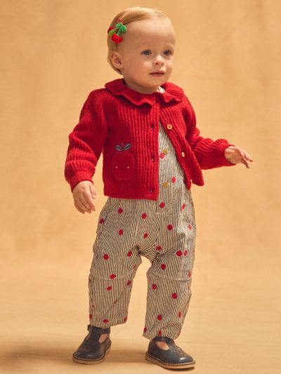 ЖИЛЕТКА С БРОДЕРИЯ ЗА БЕБЕ МОМИЧЕ