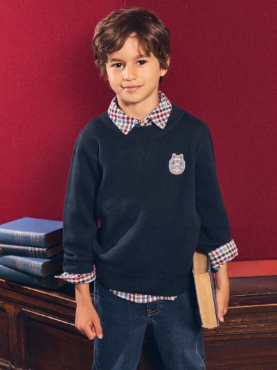 ЖАКАРДОВ ПУЛОВЕР ЗА МОМЧЕ 