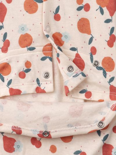  РОМПЪР ОТ ПАМУК С ФЛОРАЛЕН ДЕСЕН ЗА БЕБЕ МОМИЧЕ 
