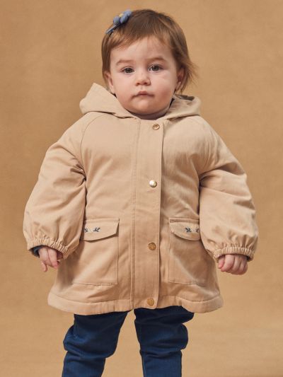 ПАРКА 3 в 1 С КАЧУЛКА С МОТИВ ЗА БЕБЕ МОМИЧЕ  