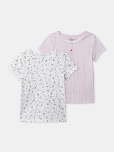 КОМПЛЕКТ ОТ 2 ТЕНИСКИ ОТ ПАМУК 