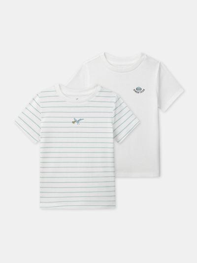 КОМПЛЕКТ ОТ 2 ТЕНИСКИ ОТ ПАМУК LUITAGE